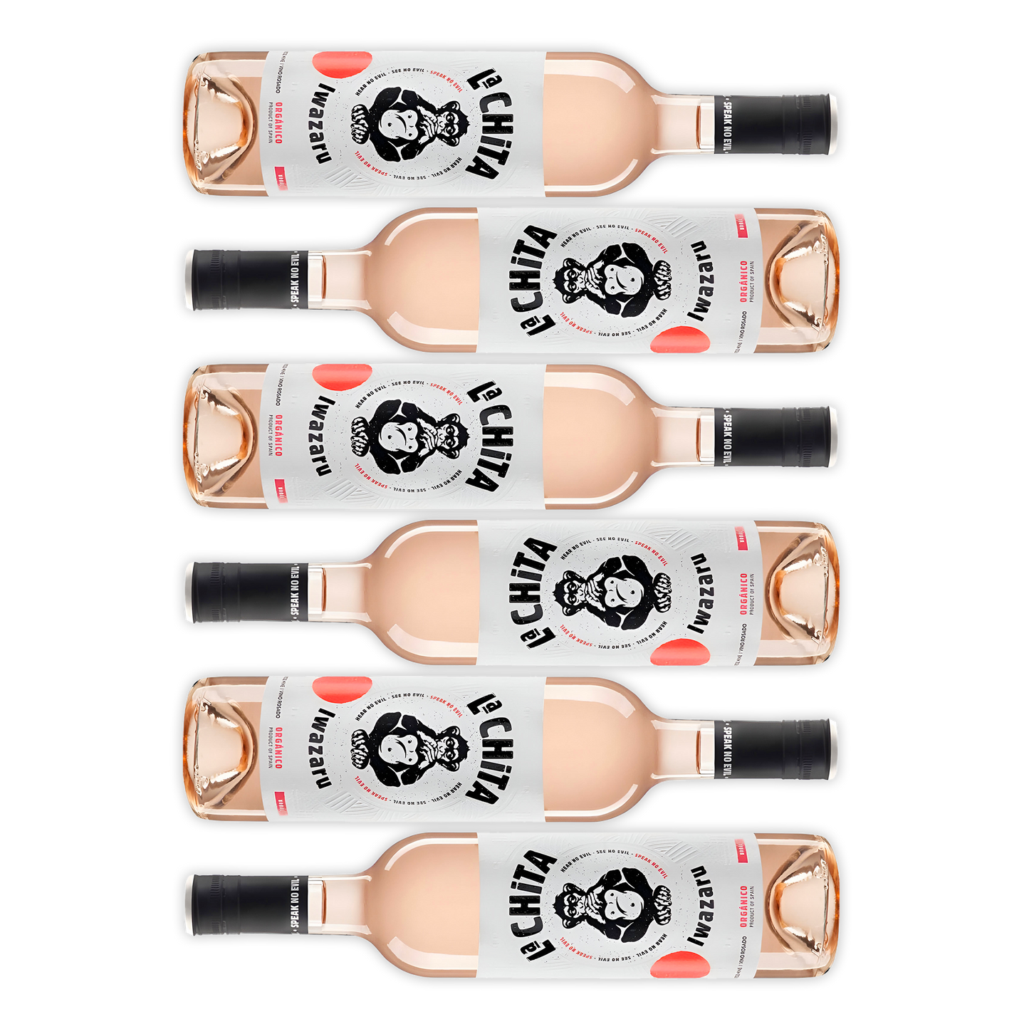 6 Flasker La Chita Rosado "Iwazaru" BIO – Frugtig Rosé med Karakter