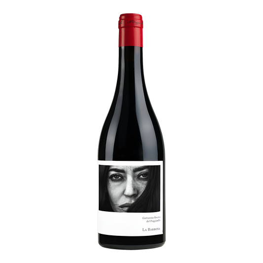 La Barbona Gutturnio Riserva DOC flaske med rødvin og elegant etiket