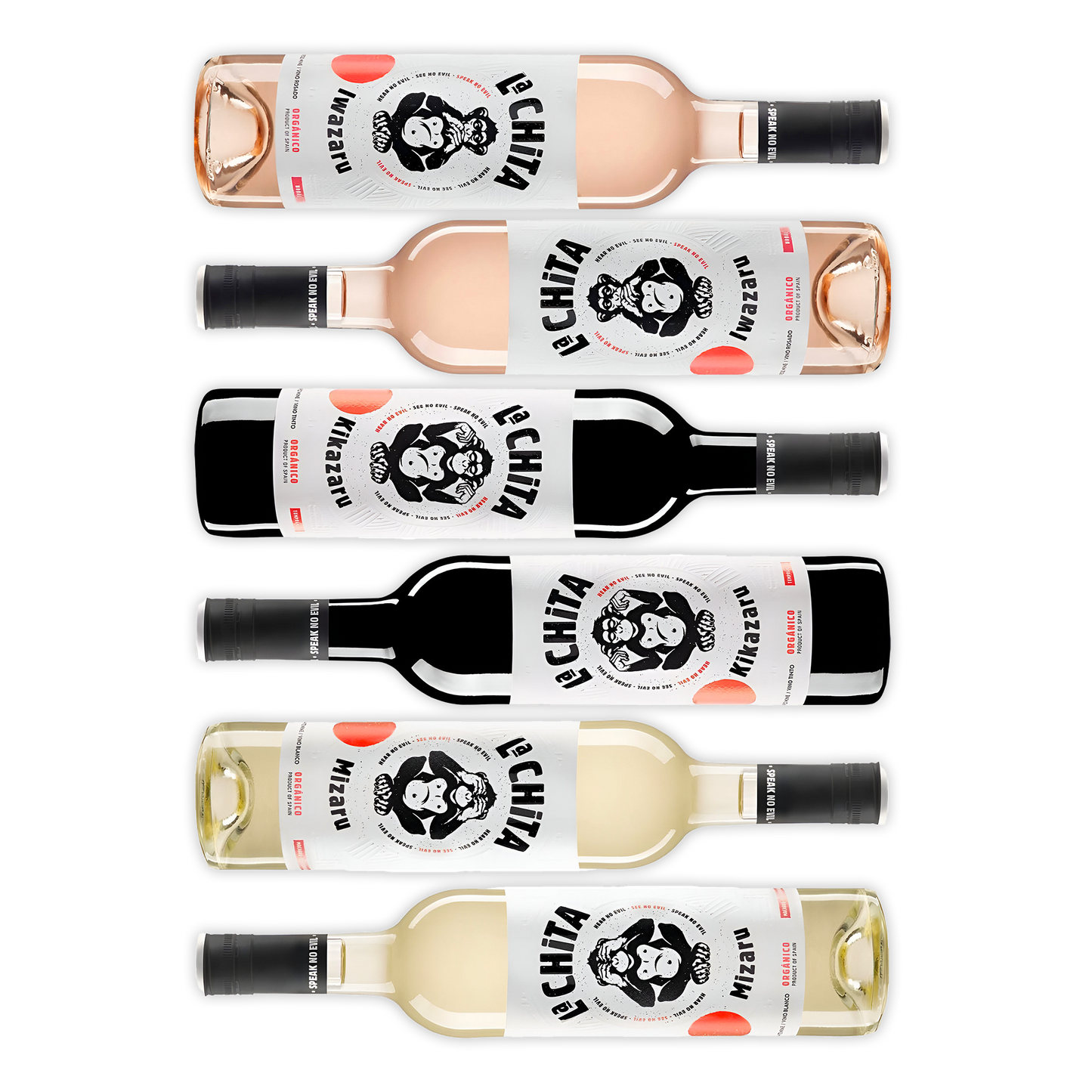 AbeFest smagekasse med seks flasker La Chita vin – to rødvin, to hvidvin og to rosévin
