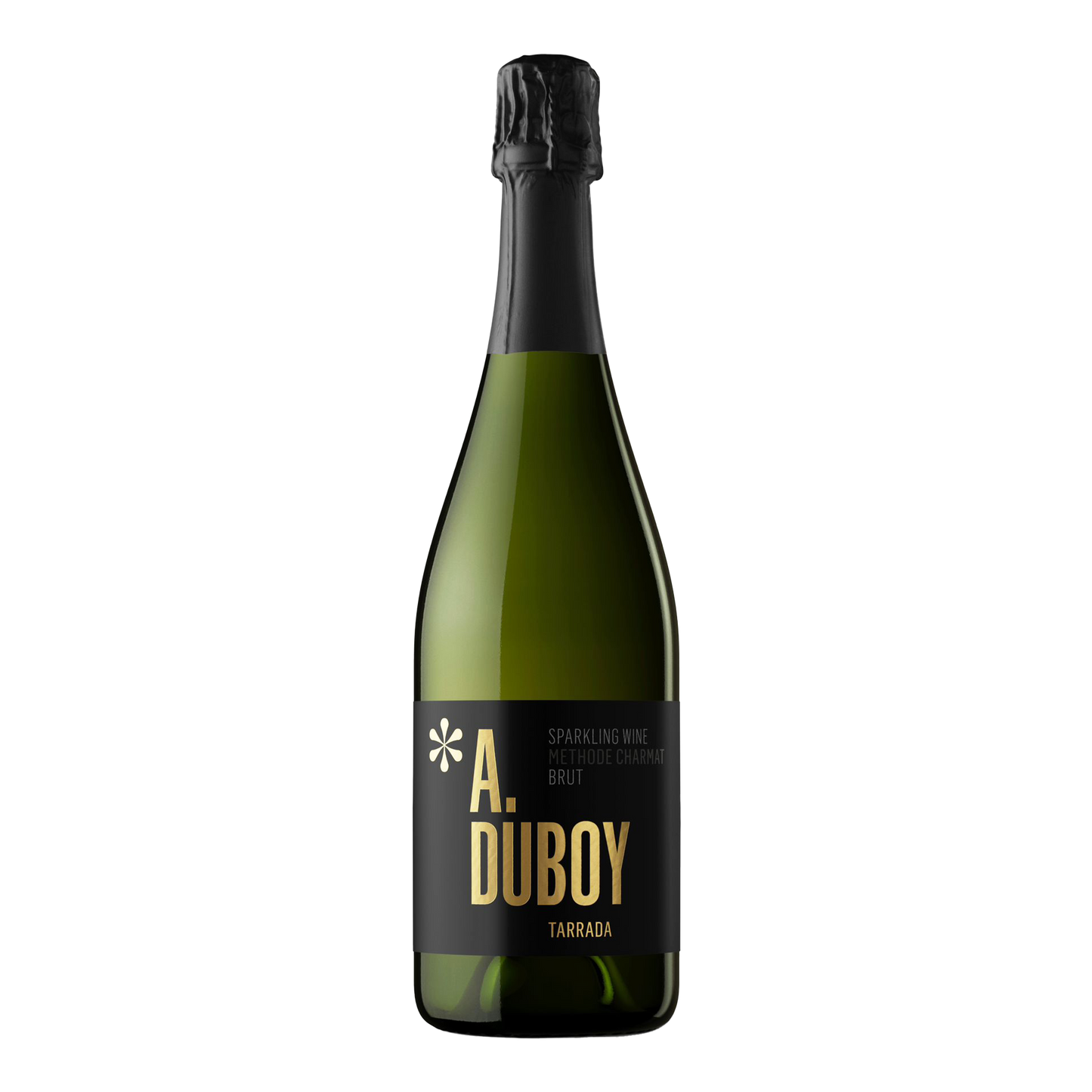 A. Duboy Tarrada Espumoso Brut Blanco flaske med mousserende hvidvin og elegant etiket