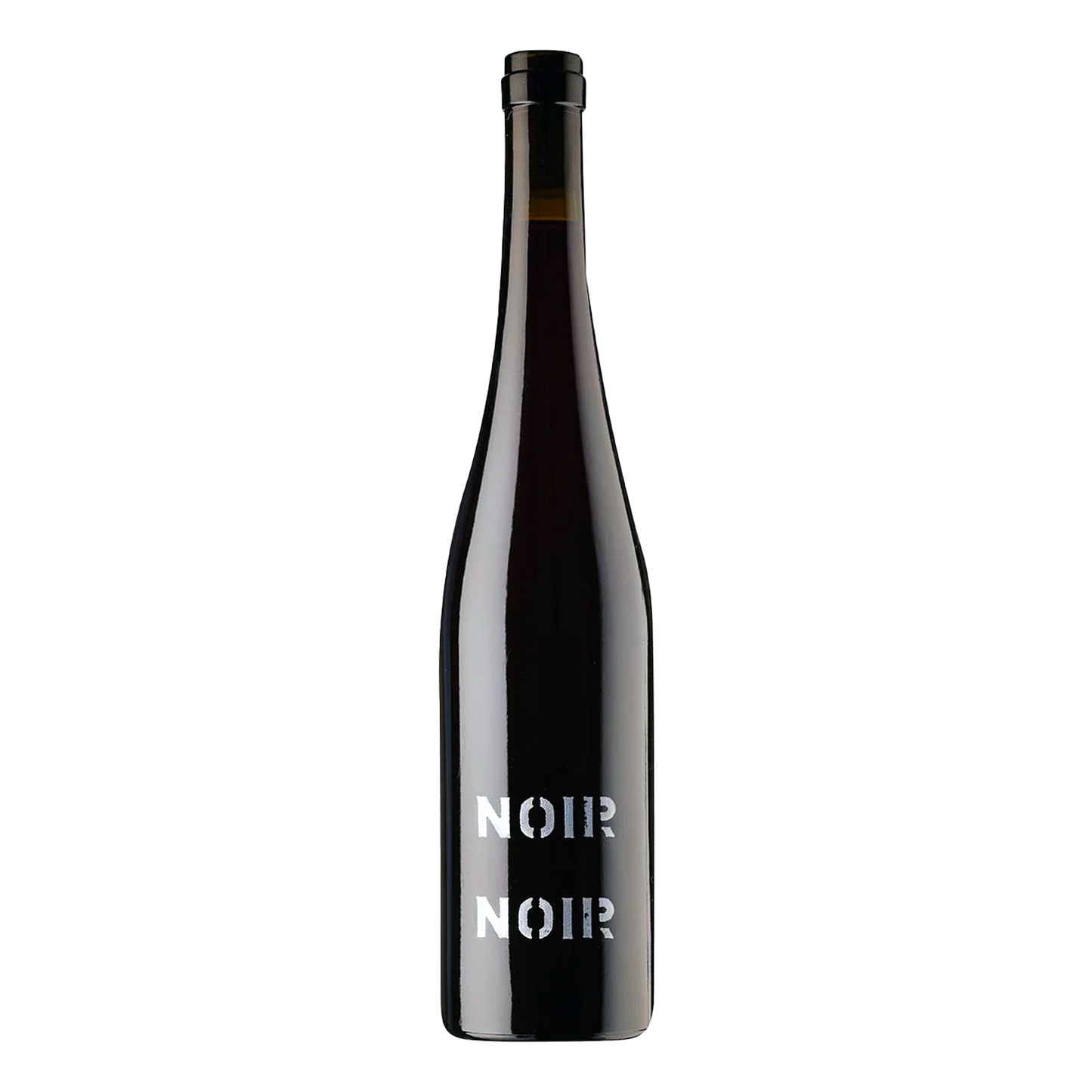 Château Schembs Noir Noir 2011, en kompleks og kraftfuld rødvin med dybe noter af vilde bær og krydderier, præsenteret i en eksklusiv flaske, der understreger vinens luksuriøse karakter.