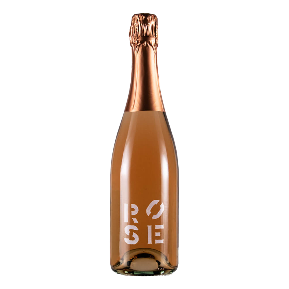 Pinot Noir Rosé Sekt flaske med lyserød mousserende rosévin