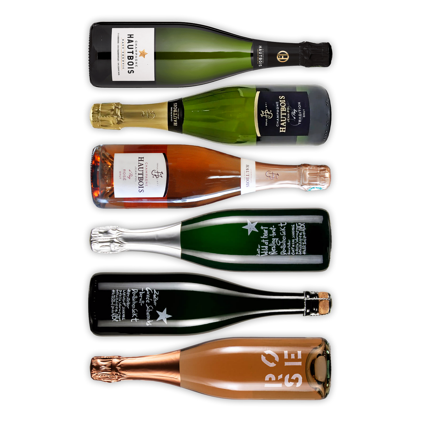 Luksus Vibes – Eksklusive Bobler og Champagne smagekasse (6 x 1 flaske)